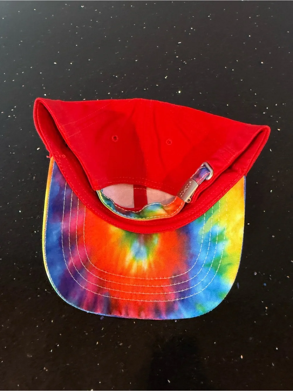 M&M'S Rainbow Tie-Dye Brim and Blue Patch Hat